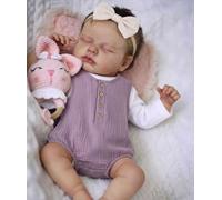 Zero pam Reborn - Poupées en silicone - Pour bébé fille - 50 cm - Aspect réel - En silicone