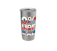 Zero% Patriote libéral anti-libéral conservateur Gobelet isotherme en acier inoxydable double paroi