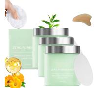 Zero Pore Lot de 3 tampons de toner double texture pour le visage pour l'exfoliation et minimiser les pores, réduit l'excès de sébum et de points noirs, peau claire, lingettes pour le visage, idéal