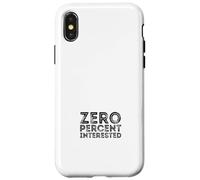 Zéro pour Cent intéressé Coque pour iPhone X/XS
