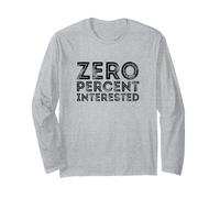 Zéro pour Cent intéressé Manche Longue