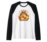Zéro pourcentage d'humour Carnivore drôle d'amateur de Viande végétalienne Manche Raglan