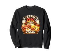 Zéro pourcentage d'humour Carnivore drôle d'amateur de Viande végétalienne Sweatshirt