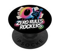 Zero Rules Rockers Punk Rock Musique PopSockets PopGrip Adhésif