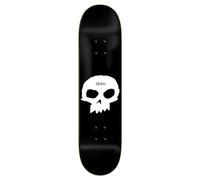 ZERO SKATEBOARDS Plateau Skateboard Single Skull Black White 8.0