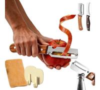 Zero-Snag Wooden Kitchen Tool - The Ultimate Kitchen Peeler with Wooden Handle, Stainless Steel & Ergonomic Non-Slip Grip, Built-in Bottle Opener, for Fruit, Potato, Pumpkin & Papaya (1PC-2)