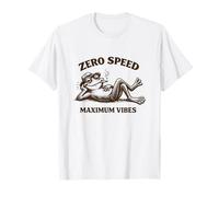 Zero Speed Maximum Vibes Chill Frog Tee pour se détendre et s'amuser T-Shirt