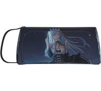 Zero Starting Life Another World Sac Portable À Double Bouche Pour Stylos, Monnaie, Cosmétiques, Papeterie Pour Les Écoles, Les Étudiants, Les Bureaux, Pochette À Stylo 8,46 X 4,3 Pouces