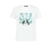 zero T-shirt turquoise / bleu pastel / noir / blanc, Taille XL