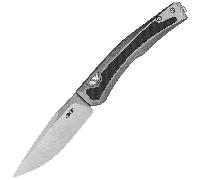 ZERO TOLERANCE 0556 AUTO ZT TITANE CF INLAY/MAGNACUT 2TN Verrou à bouton poussoir ZT-0556