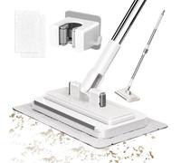 Zero Touch Mini Mop - No-Touch Clip Design Cleaning Tool with 2 Cloths