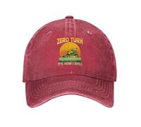 Zero Turn, C'est comme Ça Que Je Roule Casquettes Réglable Casquette De Camionneur Protégeant du Soleil Chapeau pour Homme Femme Course À Pied