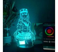 Zero Two 3D Illusion Darling in the FRANXX Lampe LED Anime Veilleuse 16 Couleurs Télécommande Éclairage Chambre