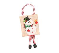 Zerodeko 1 À Main Bonhomme De Neige pour La Veille De Noël De Prêts À l'emploi Fourre-Tout pour Enfants De Collation De Rangement pour Bonbons