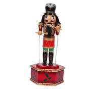 Zerodeko 1 Boîte boîte à Musique étain boîtes décoratives Casse-Noisette noël opération Casse-Noix Decoration Noel Decoration de Noel Accessoire de fête décor de Noël créatif Bois Black