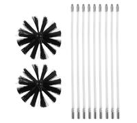 Zerodeko 1 brosse de nettoyage pour conduit de sécheuse, brosse pour | Kit de nettoyage de conduits de sécheuse pour cheminées et systèmes de conduits de chauffage, ventilation et climatisation