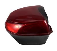 Zerodeko 1 Ensemble De Coffre De De Casque Bagage Arrière Top Case De Porte- De Siège Arrière De Rangement De Aluminium Plastique Foncé