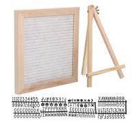 Zerodeko 1 ensemble de tableau à lettres pour bébé : tableau en feutre avec lettres, chiffres et symboles - panneau à messages modifiables avec cadre en bois - indispensable pour
