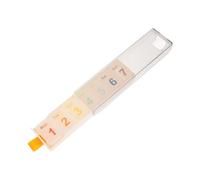 Zerodeko 1 Ensemble pilulier portatif pilulier de voyage petit étui à pilules de voyage petit pilulier moderne pilulier portable quotidien petit pilulier Plastique Beige