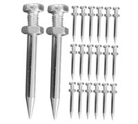 Zerodeko 1 Jeu Accessoires De Pointe d'herbe Clou D'aérateur De Pelouse De Jardin Piquet De Chaussure D'aérateur Aérer Les Outils De Pelouse Chaussures À Pointes De Jardin Métal 20 Pièces