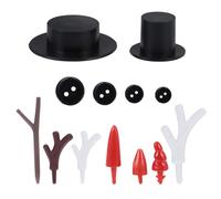 Zerodeko 1 Jeu Accessoires Yéti Faits À La Main Guirlande De Bonhomme De Neige De Noël Bonhommes De Neige Décorations des Flocons De Neige Décor De Noël Fausse Neige Plastique 302 Pièces