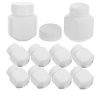 Zerodeko 1 Jeu Bouteille De Pilulier Organisateur De Pilules Voyage De Toilette Capsule Bouteilles De Pilule De Voyage Porte-bouteille De Pilule Pehd Blanche 10 Pièces