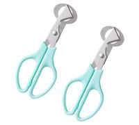 Zerodeko 1 Jeu Ciseaux Ouvre Œufs De Caille Acier Inoxydable Outil De Cuisine Antidérapant Et Ergonomique Lot De Coupe Coquille Pratique Pour Usage Domestique Et Professionnel Bleu 2 Pièces