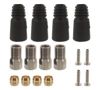 Zerodeko 1 Jeu de Couvre-leviers de Frein et d'écrous de Compression, | Raccord de durite de frein à disque pour vélo VTT, kit de durites de frein à disque pour VTT