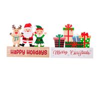 Zerodeko 1 Jeu Décorations De Noël Filaire Unique Rouge Décor De Noël Casse-Noisettes Gonflable Porte Feston Pièces Maîtresses Bannières Accueillir Numérique Bande Bois 2 Pièces