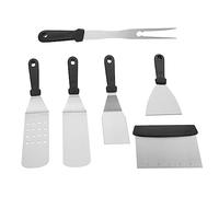 Zerodeko 1 Jeu ensemble d'outils pour barbecue outil de grattoir barbecue extérieur accessoires de grillade ustensiles de barbecue en acier inoxydable accessoires de barbecue