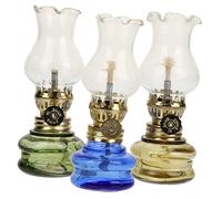 Zerodeko 1 Jeu Lampe À Pétrole Lampe Rechargeable Feu Lanternes Mèches De Lanterne À Huile Musical LED LEDs Lampe Tempête Vintage Lanterne À Huile Rustique Un Verre 3 Pièces