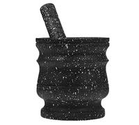 Zerodeko 1 Jeu Pilon à Ail Mortier Et Pilon En Plastique Grand Mortier Bol Concasseur Mortier De Granit Mortier Broyeur Avec Petit Mortier Et Pilon En Bois Marbre Nourriture De Bébé