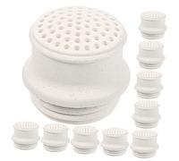 Zerodeko 1 Jeu Tête en Nylon pour Lampe À Gaz LED Élèvent La Lumière Pouvoir Filet Trekking Accessoires Luminaires Extérieurs Lampe À Huile Buse De Lampe À Vapeur Poterie Beige 12 Pièces