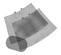 Zerodeko 1 lot de toile en maille plastique 0,39 x 0,39 pouce pour la confection de sacs | Base pour crochet et broderie au fil acrylique pour sacs fourre-tout faits main