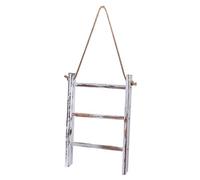 Zerodeko 1 Pc Porte-Serviettes Vintage Échelle Décorative Rustique Échelle De Couverture Main De Rangement des Serviettes Décor Champêtre en Bois Stockage Articles Toilette