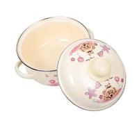 Zerodeko 1 Pc Pot En Émail Marmite à Manivelle Pot Plus Chaud Casserole Antiadhésive Pot à Pâtes En Émail Casserole En Émail Creuset De Cuisson Casseroles Pour Cuisiner Bols De Céréales