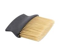 Zerodeko 1 Pièce Brosse à Cheveux Professionnelle Poils Naturels pour Coiffeur Élimine les Cheveux Cassés et Facilite le Coiffage Poignée Noire Petite et Portable