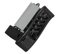 Zerodeko 1 Set Égaliseur pour Guitare Acoustique Pickup Facile à Installer Portable Tête Audio 6.35 pour Performance Musicale à Tout Moment