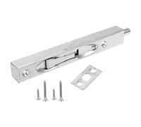 Zerodeko 1 Set Verrou Encastré pour Porte-fenêtre en Acier Inoxydable Argenté, Loquet Coulissant Design en Boîte, Sécurité Renforcée et Installation Facile pour Portes Françaises