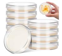 Zerodeko 10 Boîtes de Petri avec Gélose Nutritive 7cm Plaques d'Agar Pré-Coulées Prêtes à l'Emploi pour Expériences Scientifiques et Projets STEM de Laboratoire Scolaire