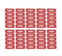 Zerodeko 10 Feuilles Protège-cuticules pour Vernis à Ongles, Bande de Protection Ongles en Plastique Rouge, Forme U, Anti-débordement, Finition Nette, pour Décoration D'ongles Diy,