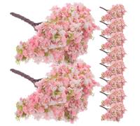 Zerodeko 10 Pcs Arbres De Fleurs De Cerisier Artificiels Branches De Fleurs De Cerisier Arbre De Artificiel Mini ES De De ER Tiges Fausses Plantes pour Pot Micro