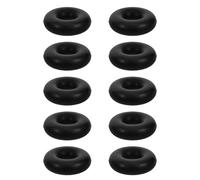 Zerodeko 10 Pièces Anneau de Butée en Caoutchouc pour Câble de Gym, Noir | Positionnement Précis, Haute Élasticité, Limite les Glissements, Accessoire pour Appareil Fitness et Poulie