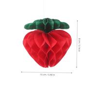 Zerodeko 10 pièces Ballons Papier Fraise Décoratifs à Suspendre pour Couleur Vive Suspendus Facilement pour Anniversaires et Décoration de Chambre