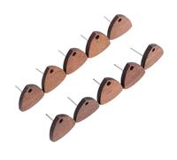 Zerodeko 10 pièces Boucles Oreilles Clous Triangulaires Bois Léger et Accessoires de Fabrication Bijoux pour Femmes et Filles Texture Naturelle pour Projets DIY