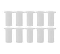 Zerodeko 10 Pièces Capuchon de Charnière pour Porte de Congélateur en Plastique Blanc Diamètre 7mm Compatible Réfrigérateur pour Usage Domestique