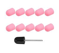 Zerodeko 10 pièces Capuchons de Ponçage Ongles Grain Fin Kit Manucure Pédicure pour Polissage Cuticules et Ongles Naturels ou Artificiels