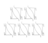 Zerodeko 10 Pièces Clips pour Étagère de Réfrigérateur en Alliage D'aluminium Argenté Fixation Sécurisée et Installation Facile pour Optimiser l'espace de Stockage Divers Scénarios
