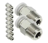 Zerodeko 10 pièces Connecteur pour Imprimante Raccord Métallique avec Manchon Elliptique Fixation Tube Facile à Installer et Déconnecter pour Accessoires Impression Compatibles