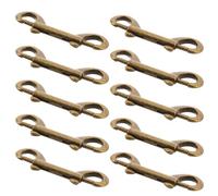 Zerodeko 10 Pièces Double Ended Zinc Alloy Snap Hooks Pet Tie Out Clips For Dog Collars Bag Straps Horse Tack With Fast Release And One-hand Operation